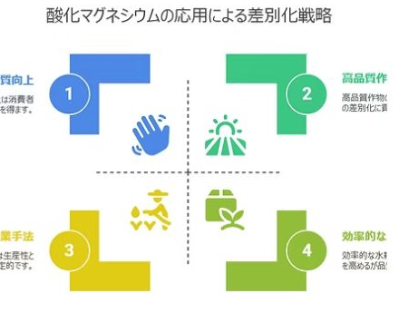 通过氧化镁应用实现的差异化战略：提升品质、高品质作物、高效水培种植、农业方法四大效果